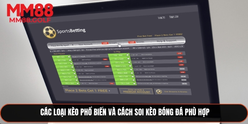 Những loại kèo phổ biến và chiến thuật soi kèo bóng đá thích hợp