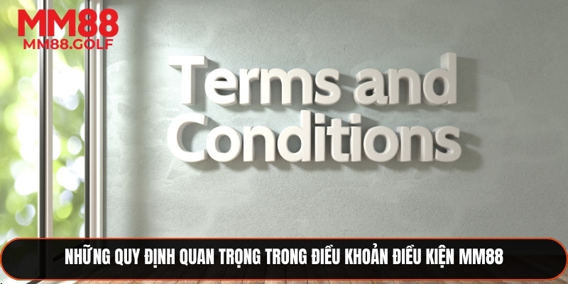 Các quy định cần thiết trong điều khoản điều kiện MM88